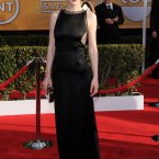 Keeping it demure is Downton's Michelle Dockery. 