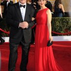 What's going on with Alec Baldwin's hair. Wife Hilaria Thomas looks gorgebags though. 