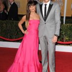 Lea Michele and Cory Monteith (who are dating) arrive for their prom. Awww, sweet. 