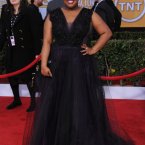 There really was a prom theme among the Glee cast. Amber Riley's tulle is probably our favourite though. (Photo by Jordan Strauss/Invision/AP)