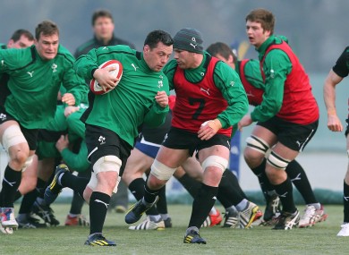 Munster's James Coughlan leads the Wolfhounds.