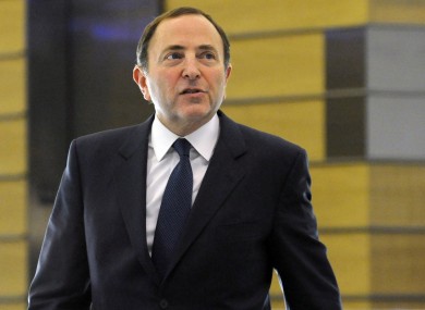 NHL Commissioner Gary Bettman.