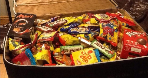 PIC: ‘Suitcase crammed full of chocolate and crisps’ pic of the day