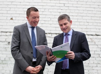 Diarmaid Smyth and John McHale of the IFAC launching today's report.