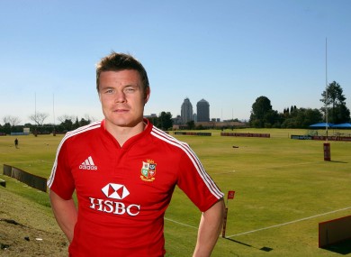 Brian O'Driscoll on the 2009 Lions tour.