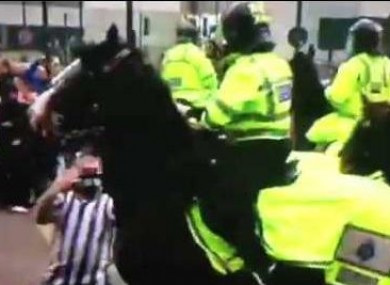A screengrab from the incident in question.
