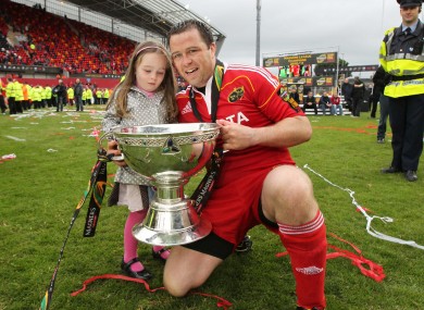 Marcus Horan with his daughter, Heather in 2011.