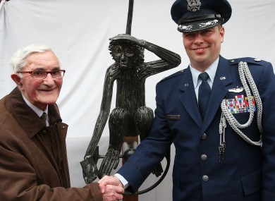 James Galvin and Lieutenant-Colonel Sean Cosden of the US Defence Attache