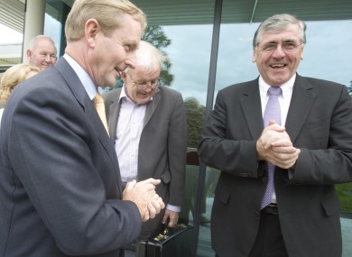 Tom Hayes (right) with Enda Kenny in 2009