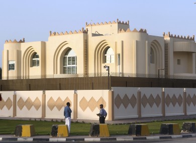 A general view of Taliban office in Doha before the official opening in Doha, Qatar