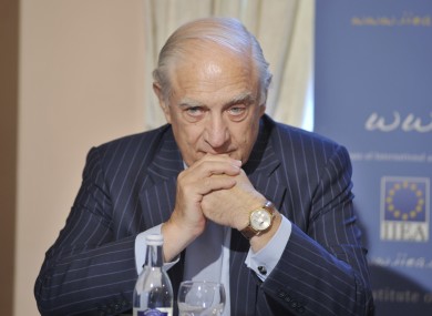 Former AG and current Chairman of Goldman Sachs International Peter Sutherland