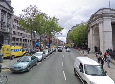File image of College Green where the incident happened last night.