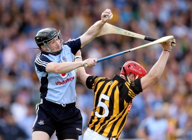 Dublin's David O'Callaghan and Kilkenny's Tommy Walsh.