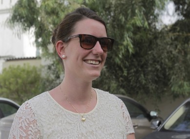 Norwegian Marte-Deborah Dalelv after hearing the news of her pardon today.