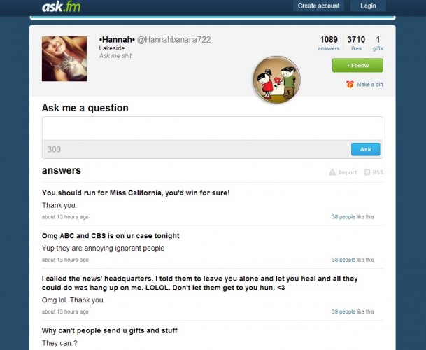 Ask Fm Followers | victim 16 tells her ask fm followers about her kidnap Ask Fm Followers | victim 16 tells her ask fm followers about her kidnap
