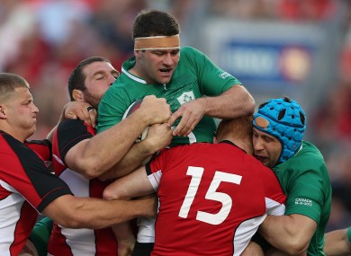 Fergus McFadden scored a hat-trick of tries when Ireland last faced Canada.
