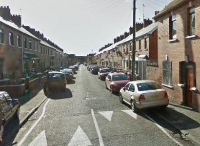 Iveagh Drive, off the Falls Road, where the man was found (File photo)