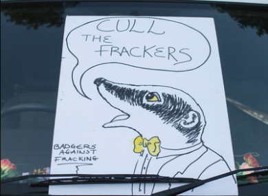 Fracking protest