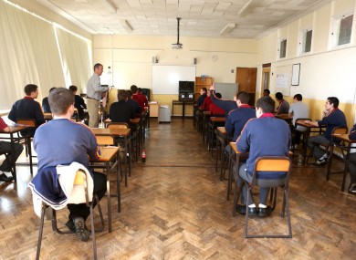 Students in class.