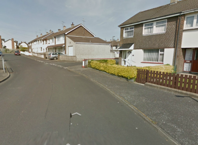 The incident happened in the Ballynagard Crescent area of Derry on Friday.