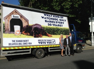 Richard Bruton (centre) with deputies Mary Mitchell-O'Connor and Eoghan Murphy yesterday.