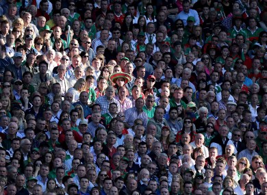 A general view of the crowd during the game.