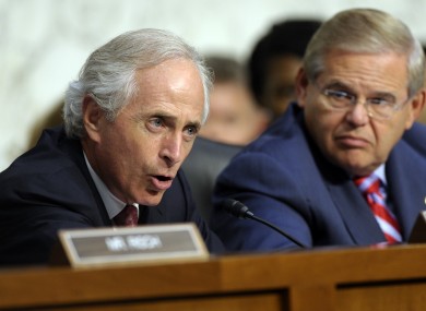 Committee Chairman Robert Menendez and ranking Republican Bob Corker