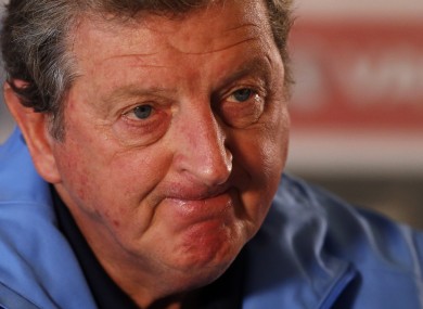 England manager Roy Hodgson pictured at a recent press conference.