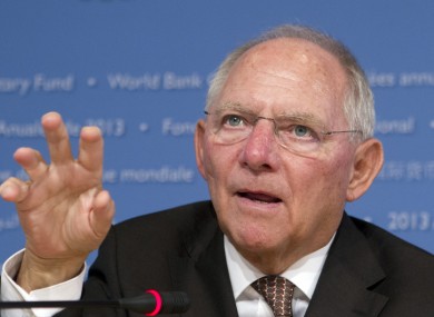 German Finance Minister Wolfgang Schaeuble