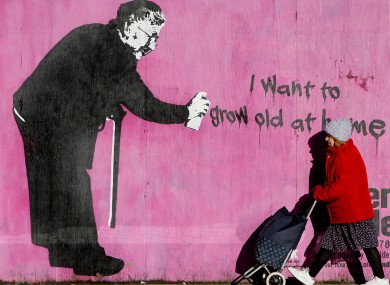A picture taken in Dublin on the eve of Budget 2013 last year.