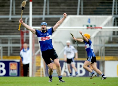 Michael Cussen found the net twice for Sarsfields this afternoon. (file photo)