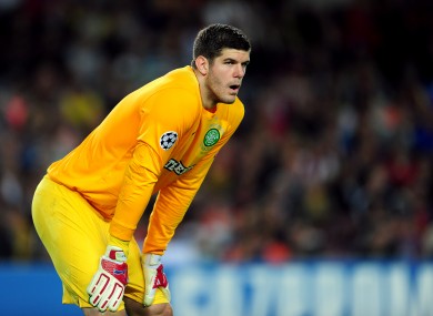 Fraser Forster, Celtic goalkeeper.